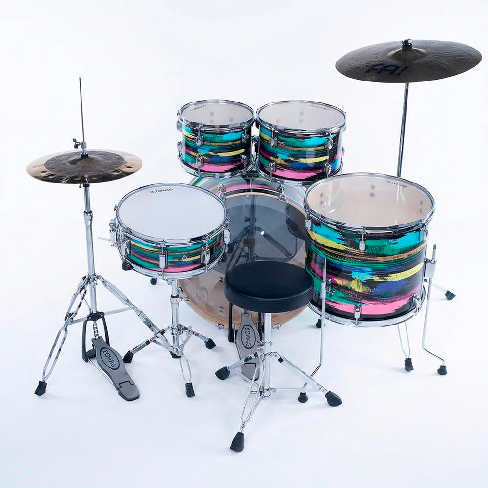BATERIA 5 PIEZAS ZOWAG, Z3 SERIES POPLAR SHELL, PLATILLOS, Z3 MODERN FUSION, BLACK FUNNY 4