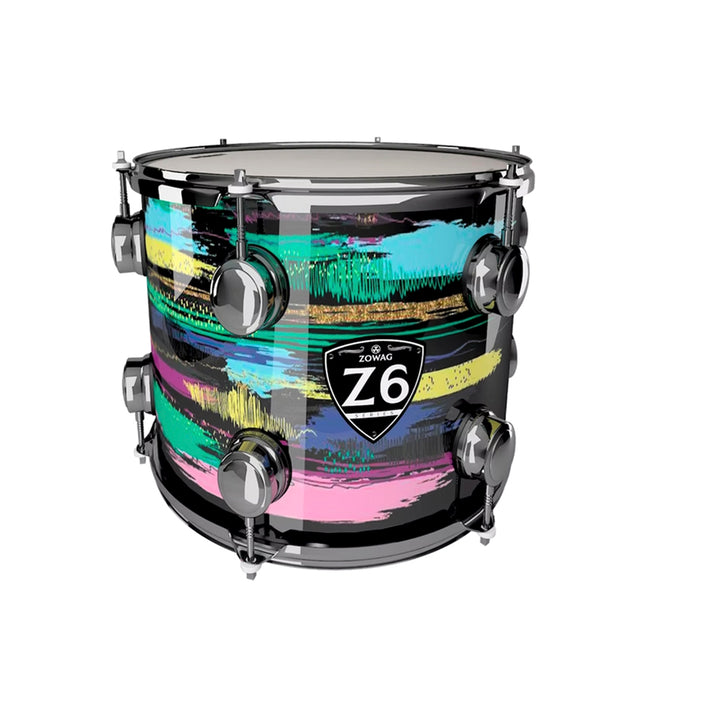 BATERIA 5 PIEZAS ZOWAG, Z3 SERIES POPLAR SHELL, PLATILLOS, Z3 MODERN FUSION, BLACK FUNNY 4