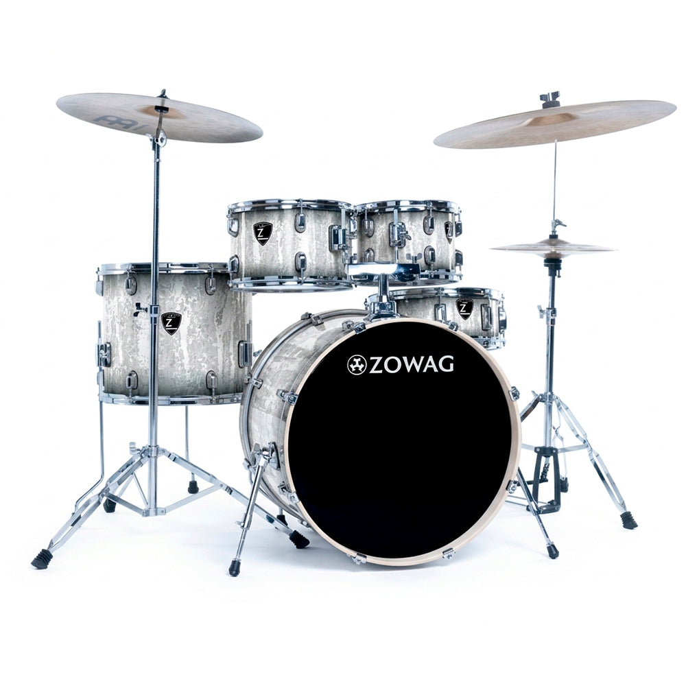 BATERIA 5 PIEZAS ZOWAG, Z3 SERIES POPLAR SHELL, PLATILLOS, Z3 MODERN ROCK 5, WHITE FOREST