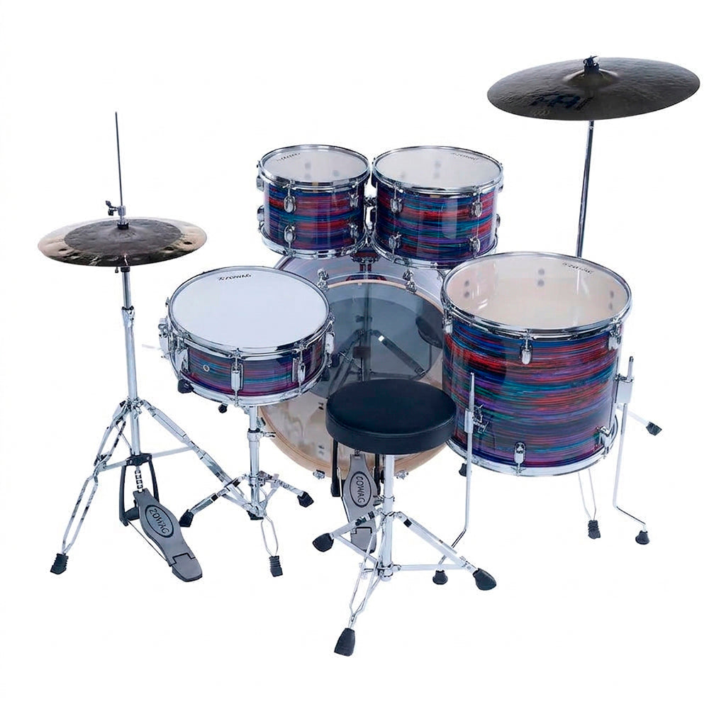 BATERIA 5 PIEZAS ZOWAG, Z3 SERIES POPLAR SHELL, PLATILLOS, Z3 ROCK, FUNNY VIOLET