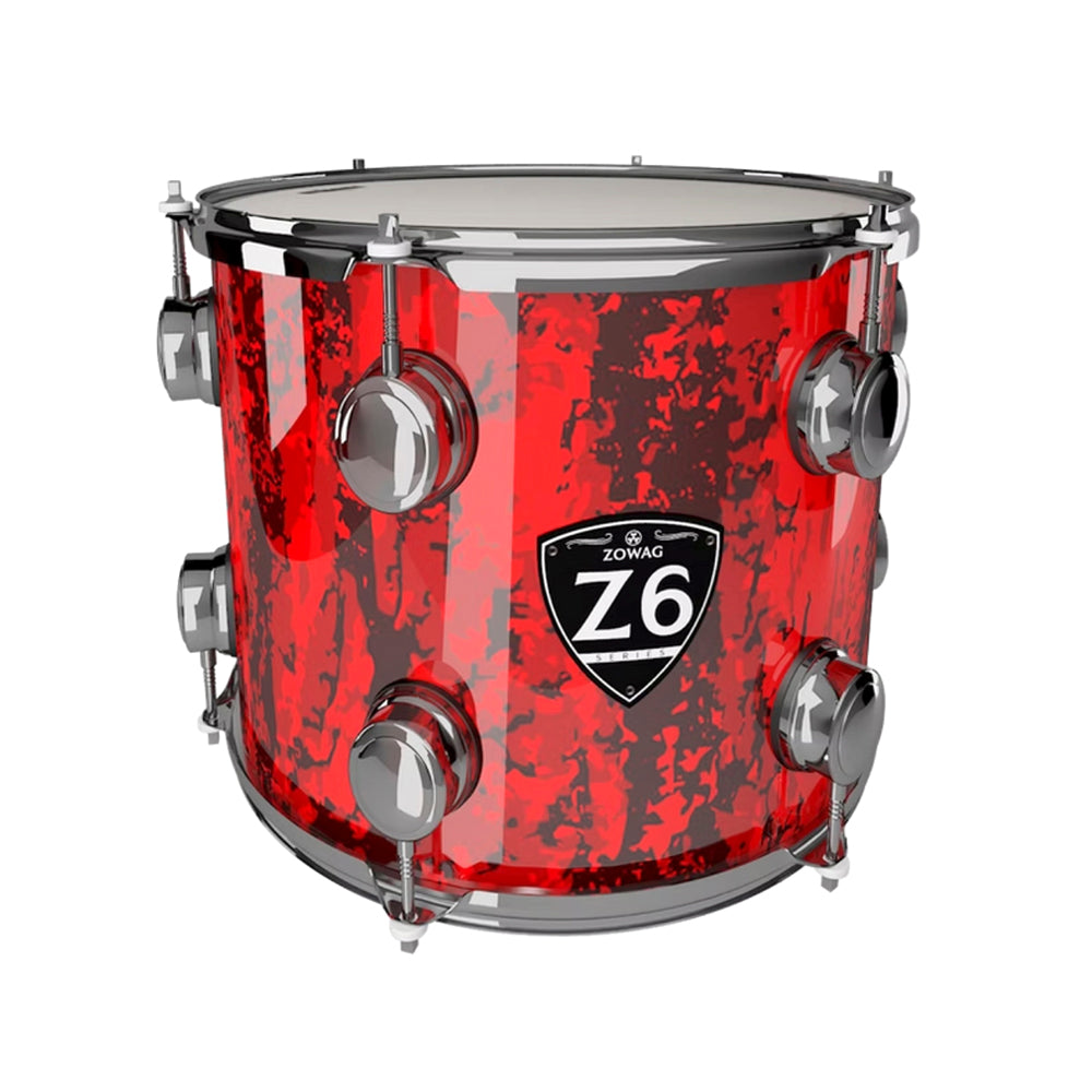 BATERIA 5 PIEZAS ZOWAG, Z3 SERIES POPLAR SHELL, PLATILLOS, Z3 ROCK, RED FOREST