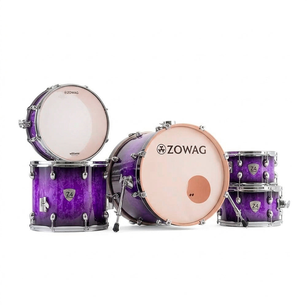 BATERIA 5 PIEZAS ZOWAG, Z4 SERIES BIRCH, Z4 MODERN JAZZ, PINK FOREST
