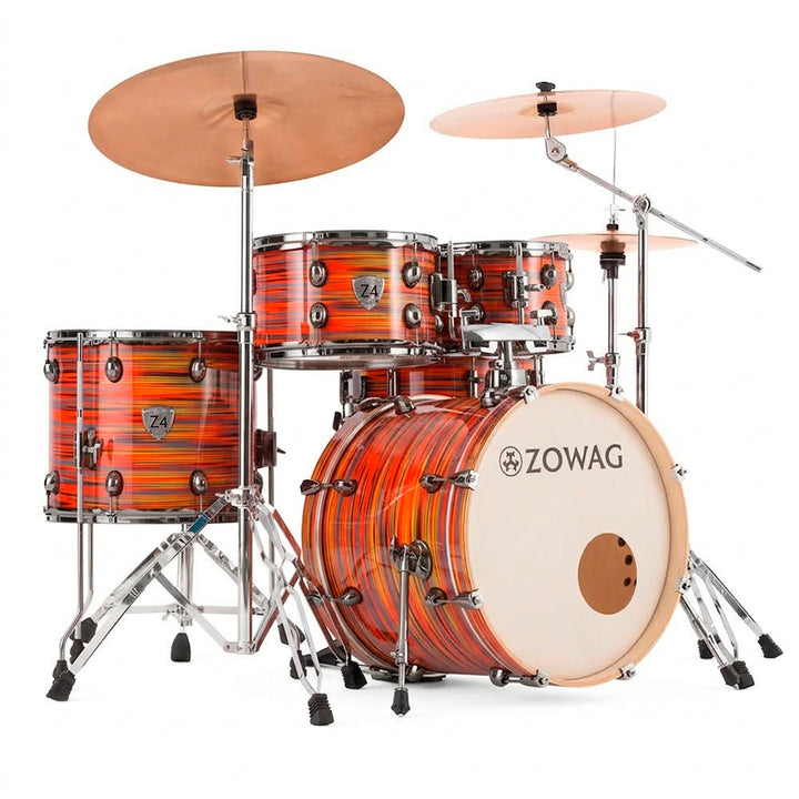 BATERIA 5 PIEZAS ZOWAG, Z4 SERIES BIRCH, Z4 ROCK, SWEET TIGER