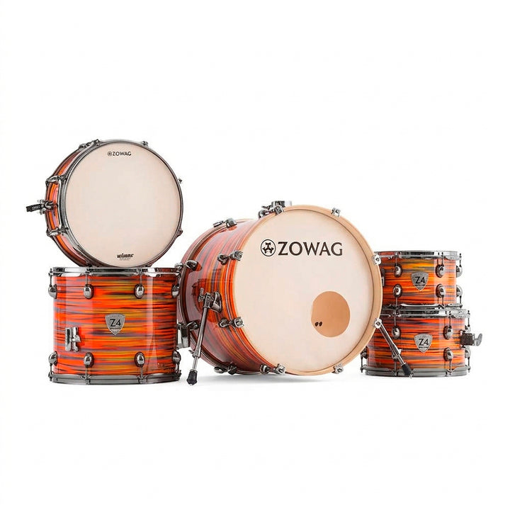 BATERIA 5 PIEZAS ZOWAG, Z4 SERIES BIRCH, Z4 ROCK, SWEET TIGER