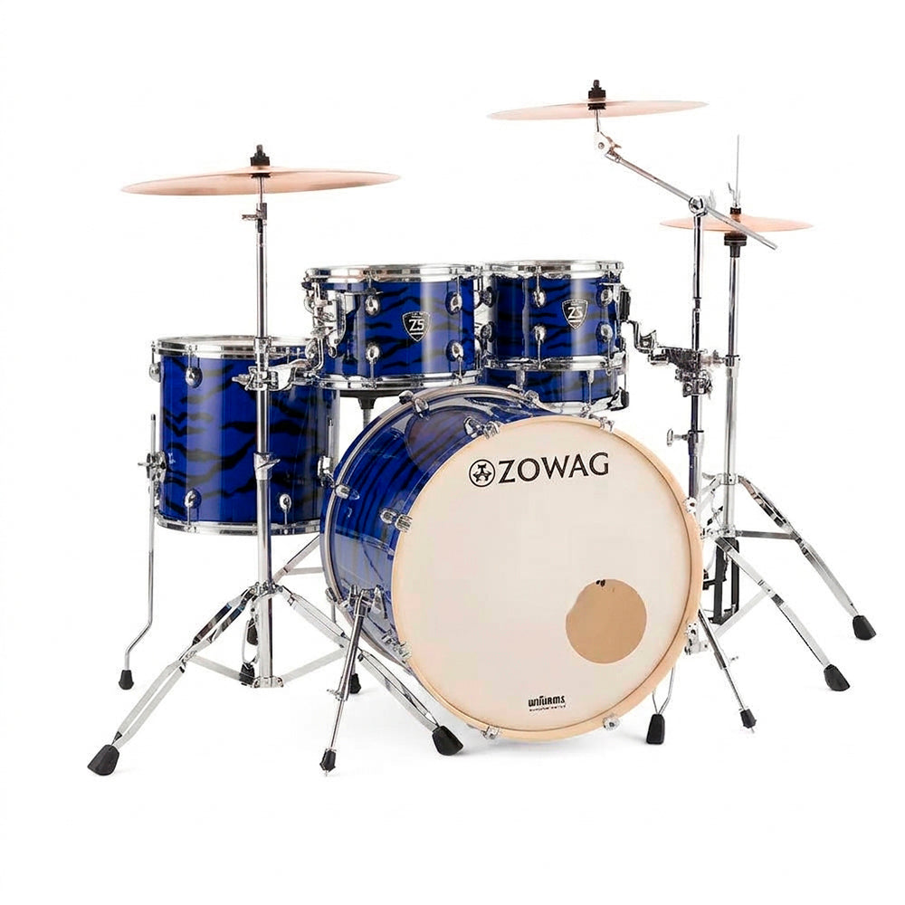 BATERIA 5 PIEZAS ZOWAG, Z5 SERIES BIRCH, PLATILLOS, Z5 FUSION, NIGHT BLUE PARTY