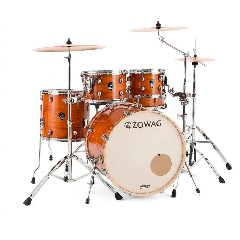 BATERIA 5 PIEZAS ZOWAG, Z5 SERIES BIRCH, PLATILLOS, Z5 MODERN FUSION, DARK WOOD
