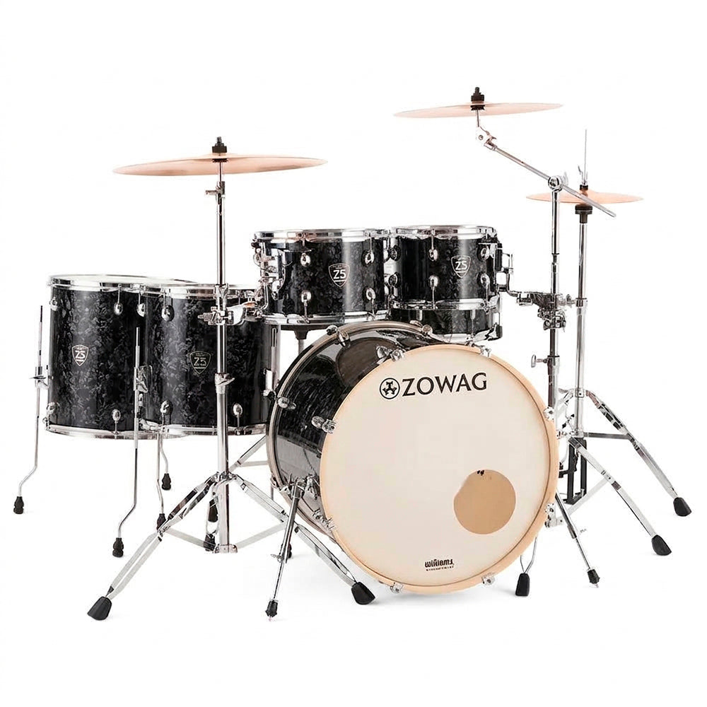 BATERIA 6 PIEZAS ZOWAG, Z5 SERIES BIRCH, PLATILLOS, Z5 ROCK PLUS, DARK FOREST
