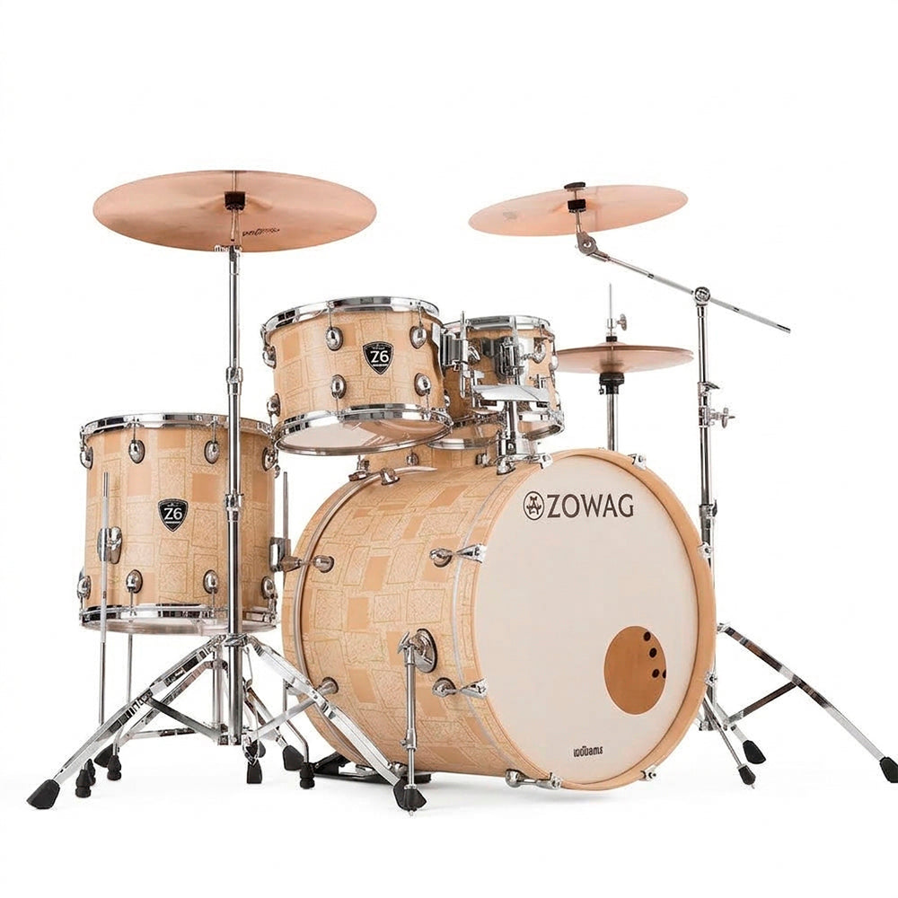 BTAERIA 5 PIEZAS ZOWAG, Z6 SERIES CHINA MAPLE, Z6 MODERN FUSION, GOLD SQUARE