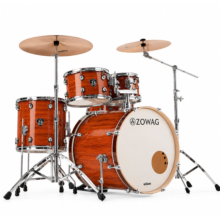 BATERIA 5 PIEZAS ZOWAG, Z6 SERIES CHINA MAPLE, Z6 ROCK, DARK WOOD