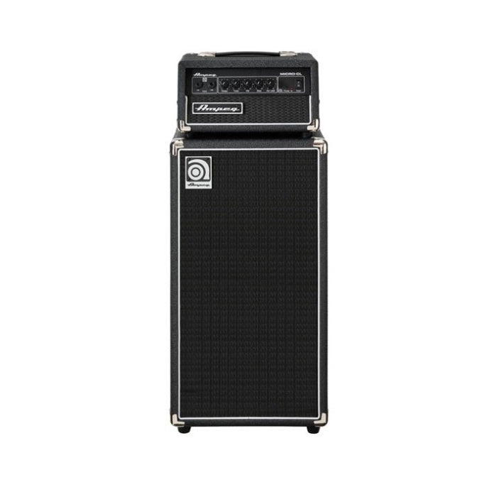 CABEZOTE BAJO ELECTRICO AMPEG MICRO-CL STACK, 100 WATT CON CABINA 2 X 10"