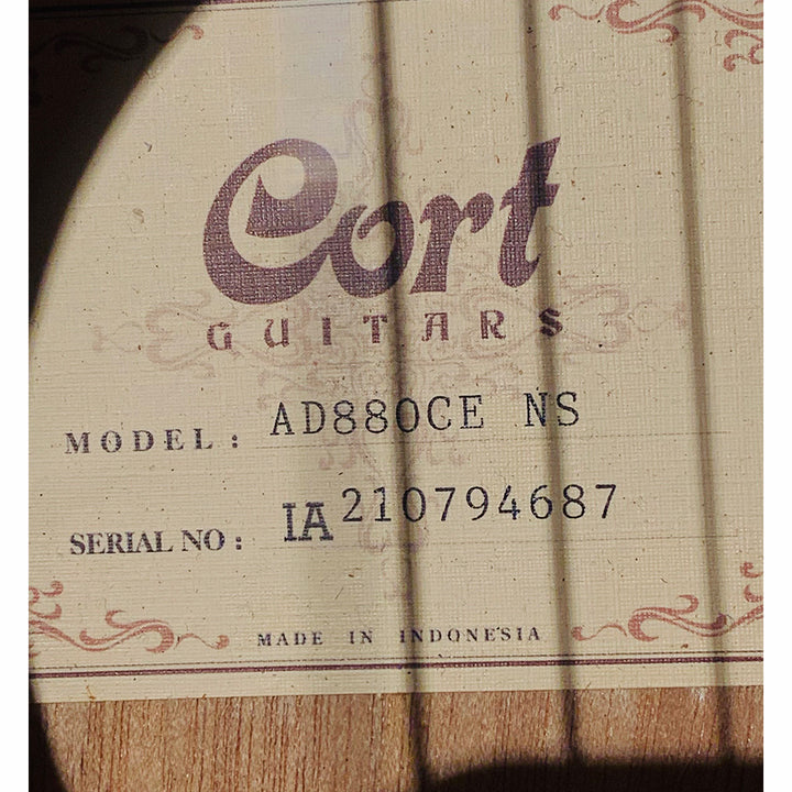GUITARRA ELECTROACUSTICA CORT AD880CE NATURAL MATE (USADA)
