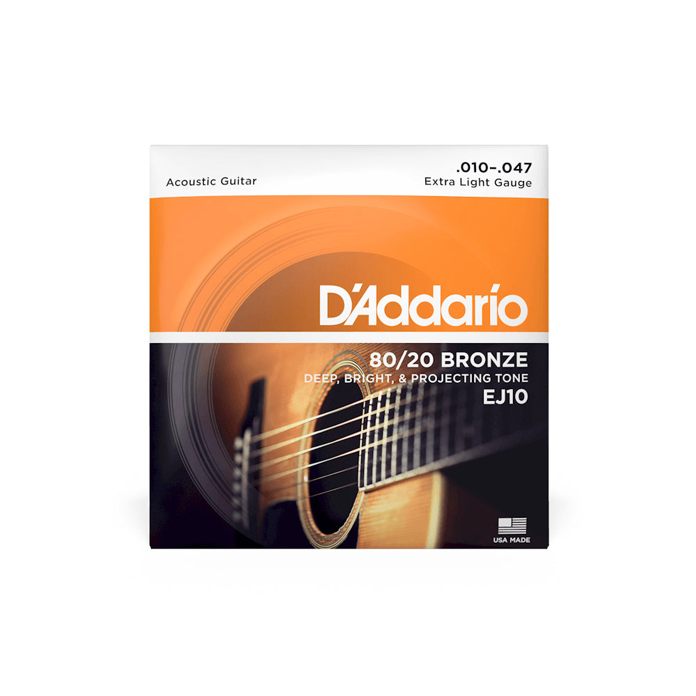 ENCORDADO GUITARRA ELECTROACUSTICA DADDARIO EJ10 .010 - .047