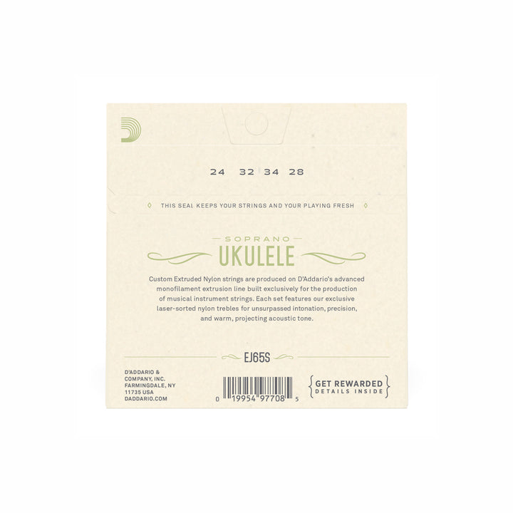 ENCORDADO UKELELE SOPRANO DADDARIO EJ65S