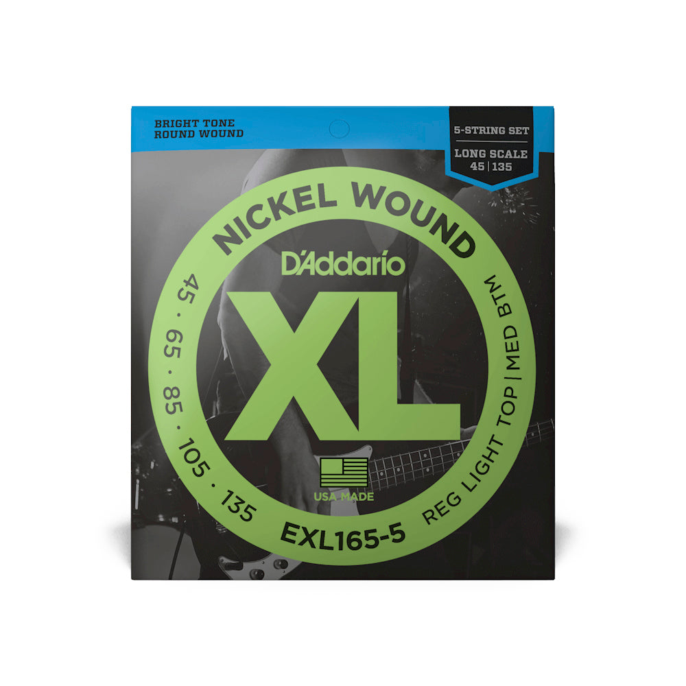 ENCORDADO BAJO ELECTRICO DADDARIO EXL165-5, 5 CUERDAS .045 - .135