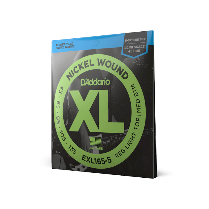 ENCORDADO BAJO ELECTRICO DADDARIO EXL165-5, 5 CUERDAS .045 - .135