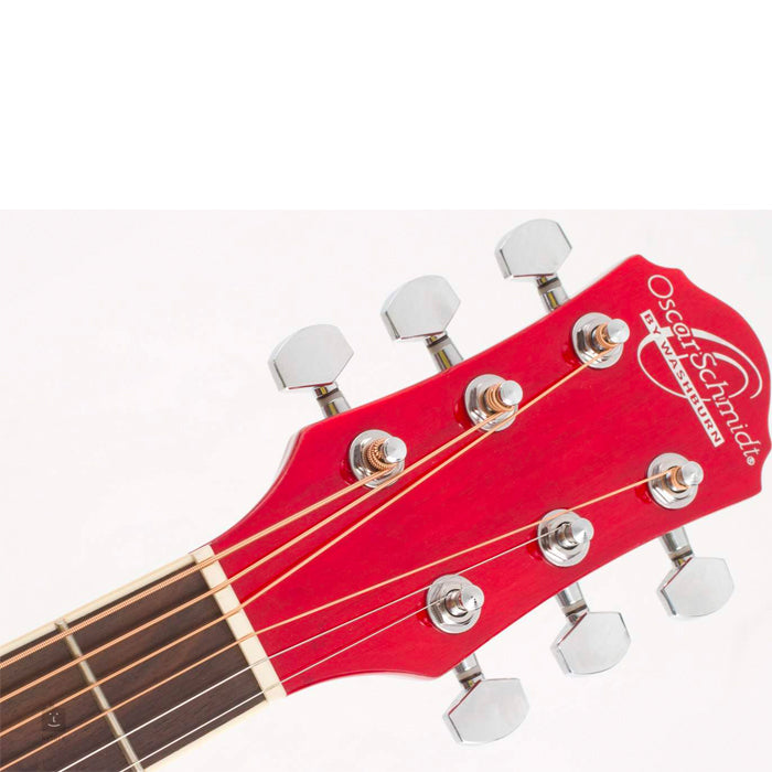 GUITARRA ACUSTICA WASHBURN OG2TR-A-U TRANSPARENT RED