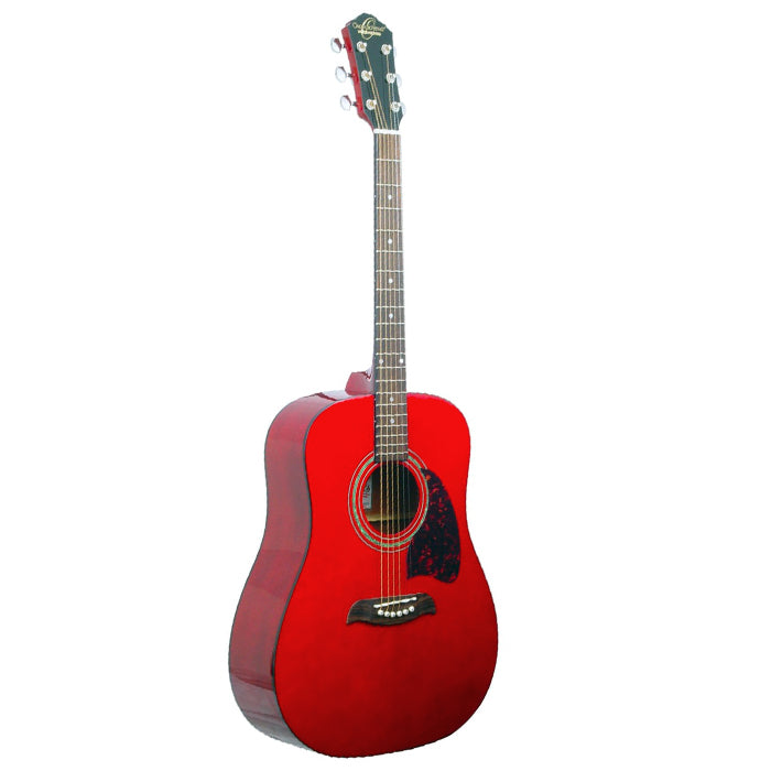 GUITARRA ACUSTICA WASHBURN OG2TR-A-U TRANSPARENT RED