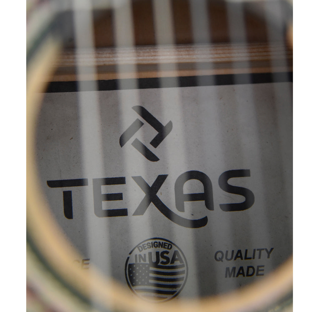 GUITARRA ELECTROACUSTICA TEXAS, CUERDA NYLON 39", AC209CE NATURAL