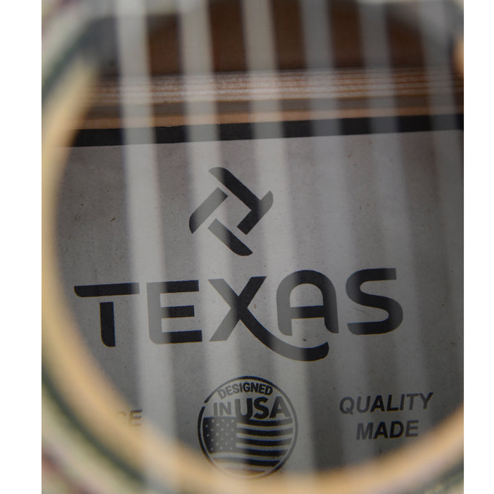 GUITARRA ELECTROACUSTICA TEXAS, CUERDA NYLON 39", AC209CE NATURAL