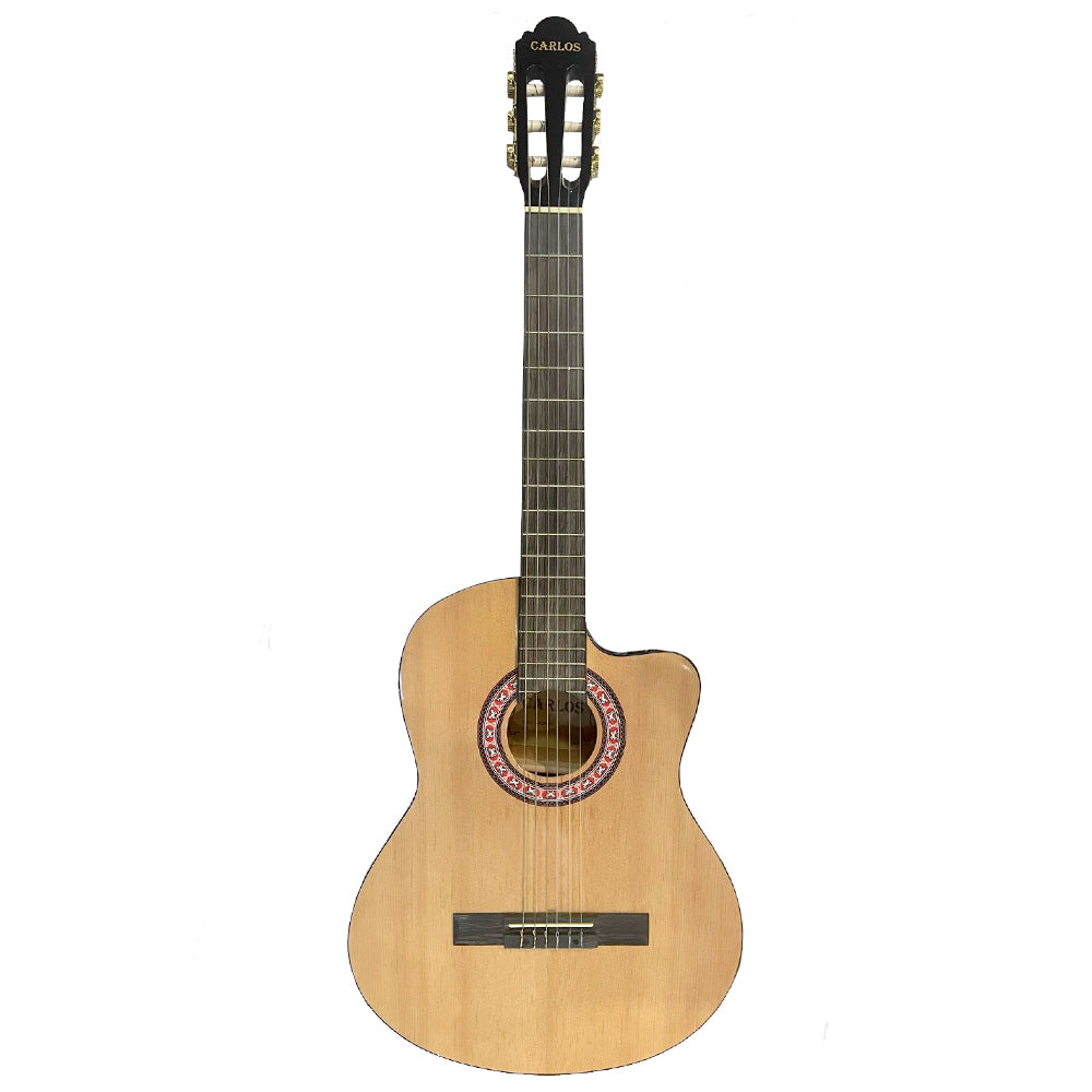 GUITARRA ELECTROACUSTICA TEXAS, CUERDA NYLON 39", AC209CE NATURAL