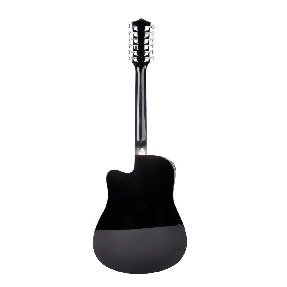 GUITARRA ELECTROACUSTICA TEXAS 12 CUERDAS DREADNOUGHT 44", AF8A8CE12 BLACK