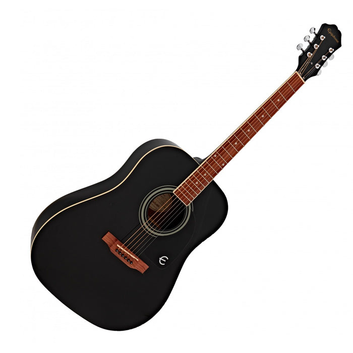 GUITARRA ACUSTICA CUERDA METAL EPIPHONE DR-100 DREADNOUGHT,EBONY EA10EBCH1