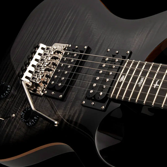 GUITARRA ELECTRICA PRS SE CUSTOM 24 FLOYD ROSE CU44FLECA CHARCOAL BURST
