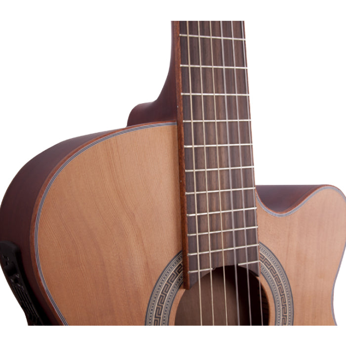 GUITARRA ELECTROACUSTICA TEXAS C39SSWE-MN CUERDA NYLON