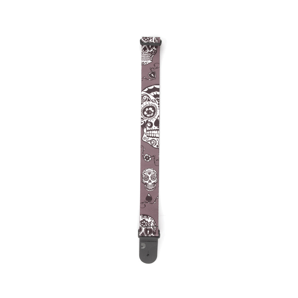 CORREA GUITARRA ELECTRICA DADDARIO P20W1412 SUGAR SKULLS, BLACK