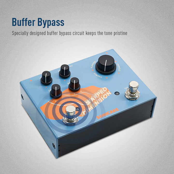 PEDAL GUITARRA ELECTRICA SONICAKE 4-MODE MODULATION, WARPED DIMENSION QDS-03