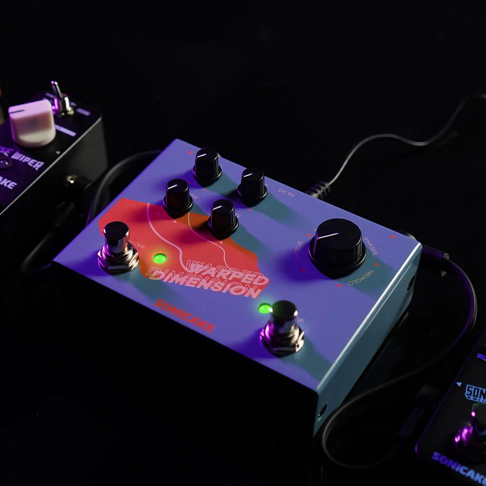 PEDAL GUITARRA ELECTRICA SONICAKE 4-MODE MODULATION, WARPED DIMENSION QDS-03