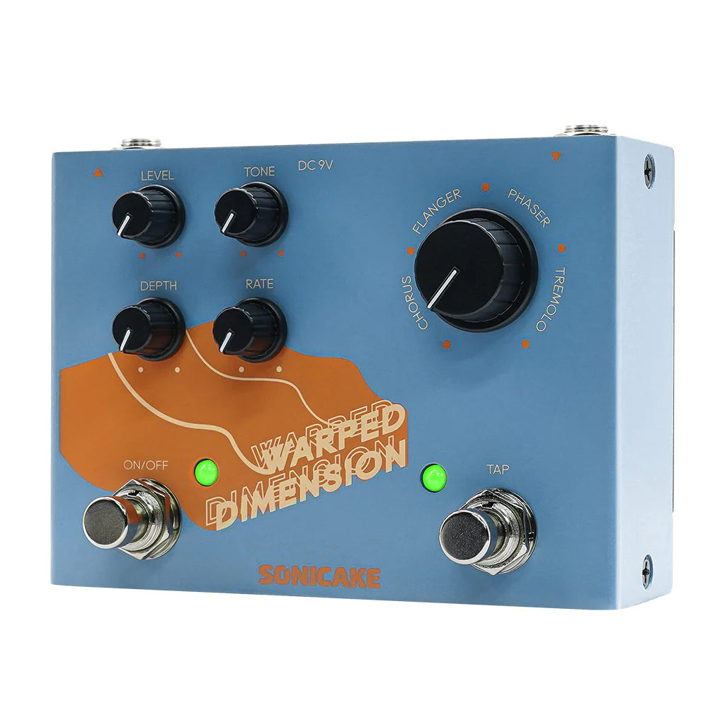PEDAL GUITARRA ELECTRICA SONICAKE 4-MODE MODULATION, WARPED DIMENSION QDS-03