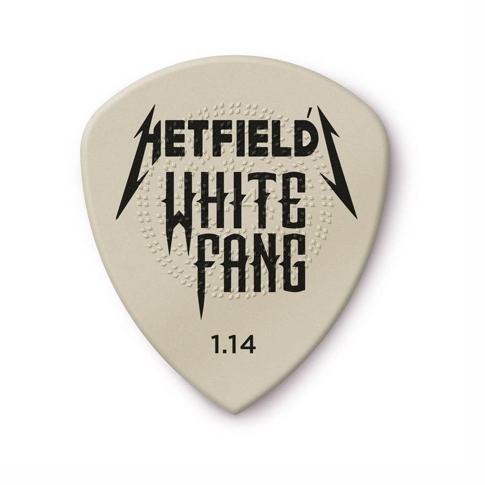 PICKS DUNLOP PH122P1.14 JAMES HETFIELD WHITE FANG, 1.14, 6 UNIDADES