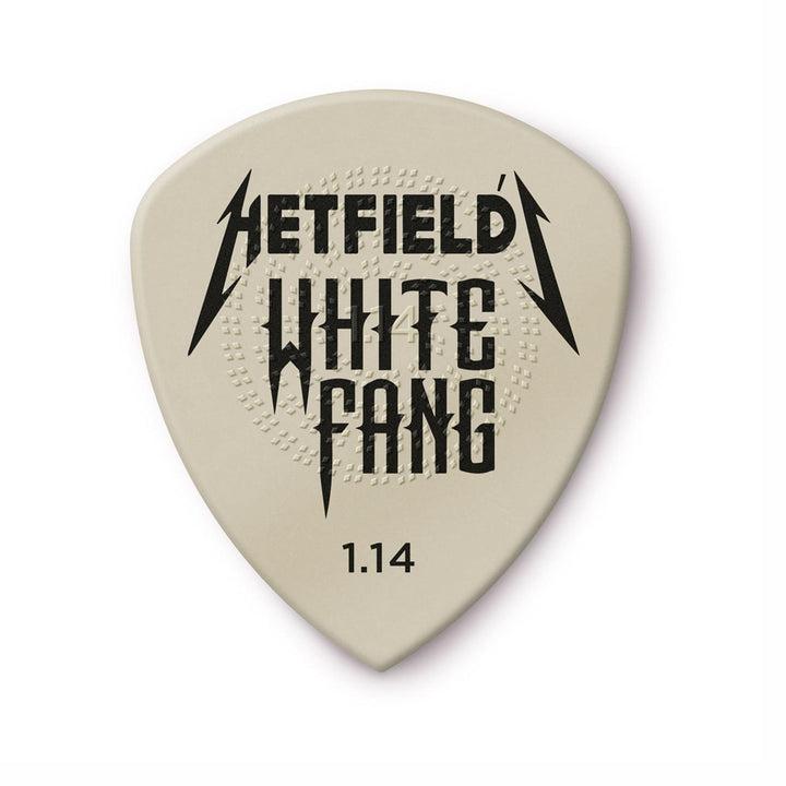 PICKS DUNLOP PH122P1.14 JAMES HETFIELD WHITE FANG, 1.14, 6 UNIDADES