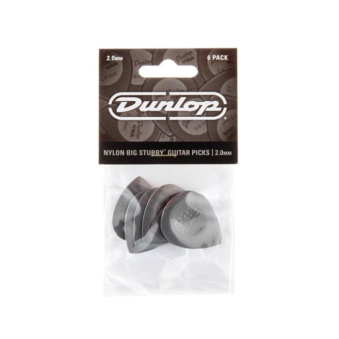 PICK NYLON BIG STUBBY DUNLOP 445P2.0, 2.0, 6 UNIDADES