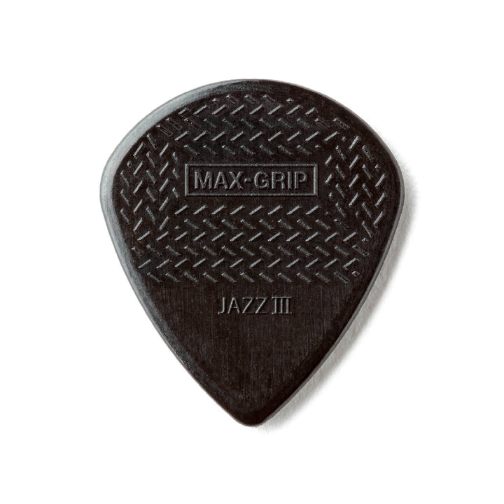 PICK DUNLOP STIFFO MAX GRIP JAZZ III, 1.38, BLACK, 471P3S 6 UNIDADES