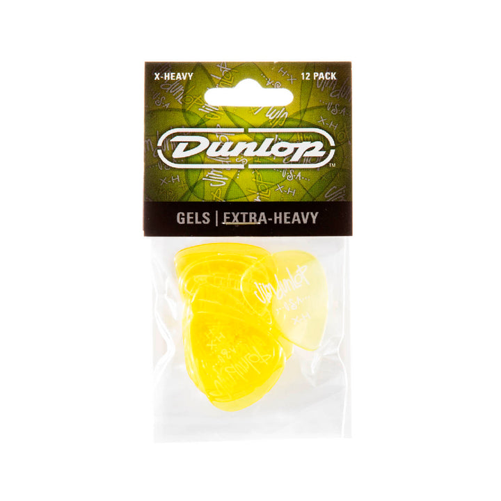 PICK GEL DUNLOP 486PXH EXTRA HEAVY, YELLOW, 12 UNIDADES