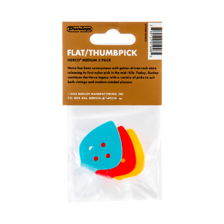 PICK O UÑA DUNLOP PARA PULGAR, MEDIUM, 3 UNIDADES HE112P