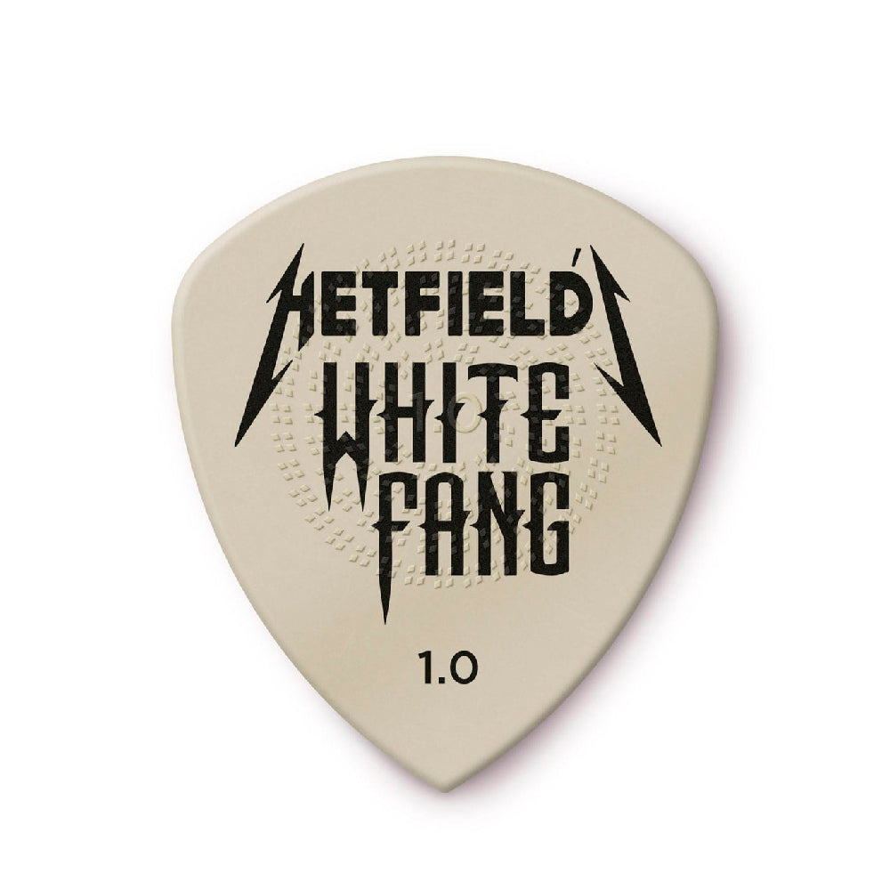 PICK DUNLOP JAMES HETFIELD WHITE FANG, 1.0, PH122P1.0 6 UNIDADES