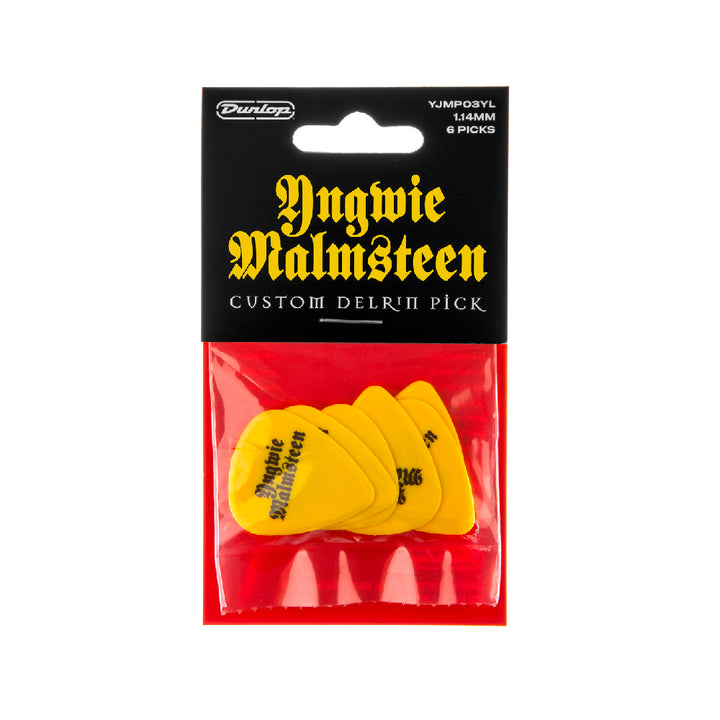 PICKS DUNLOP YJMP03YL YNGWIE MALMSTEEN, YELLOW, 6 UNIDADES