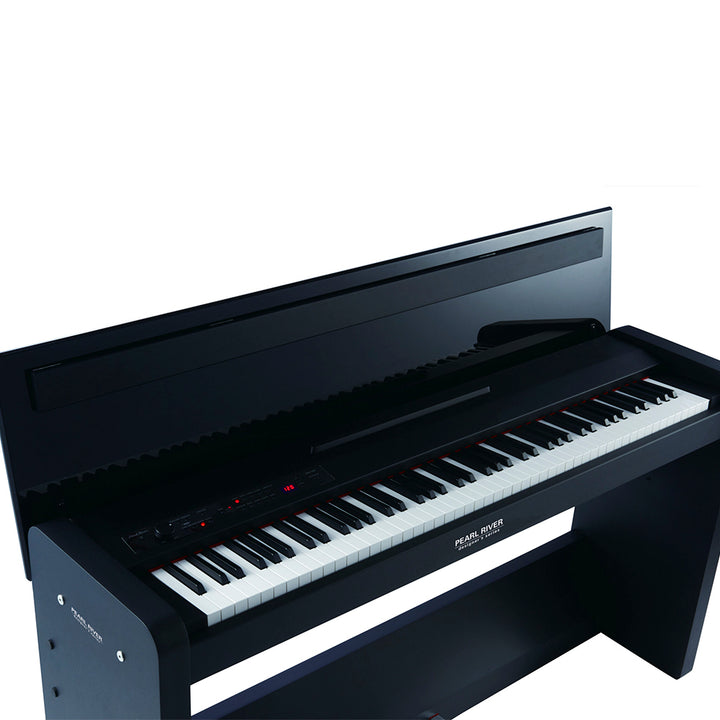 PIANO DIGITAL PEARL RIVER PRK-500, 88 TECLAS CON MUEBLE, DESIGNERS SERIES, BLACK