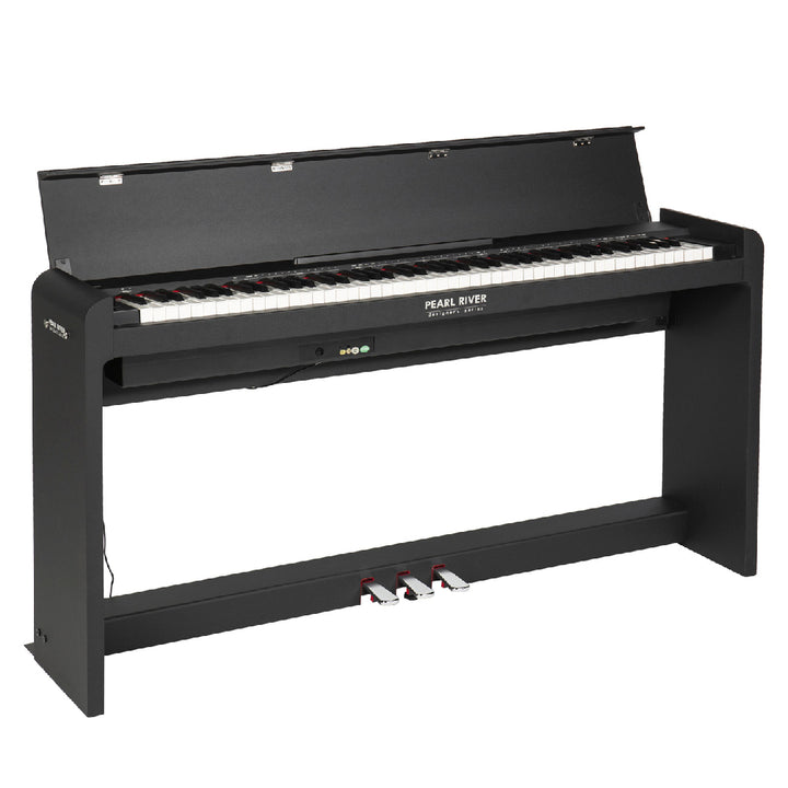 PIANO DIGITAL PEARL RIVER PRK-80, 88 TECLAS CON MUEBLE, DESIGNERS SERIES, BLACK