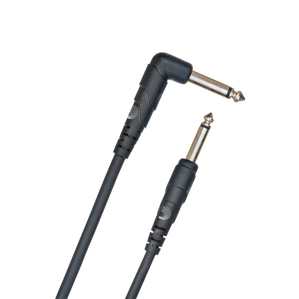 CABLE 3 MT. INSTRUMENTO 1/4, DADDARIO CLASSIC, PLUG ANGULO PW-CGTRA-10