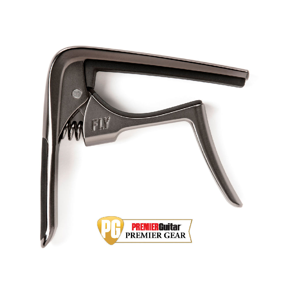 CAPO DUNLOP TRIGGER FLY CURVED, GUN METAL 63CGM