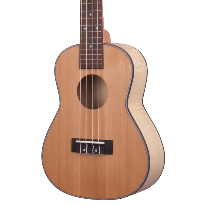 UKELELE CONCIERTO ELECTROACUSTICO TEXAS KU-SCFM-CE, CON FORRO