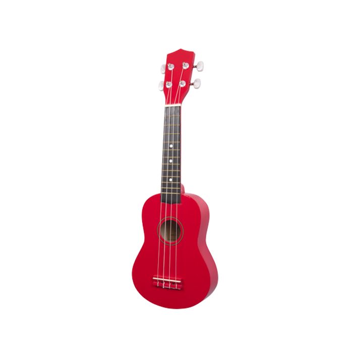 UKELELE SOPRANO ACUSTICO TEXAS KU-BW-R, GLOSSY RED