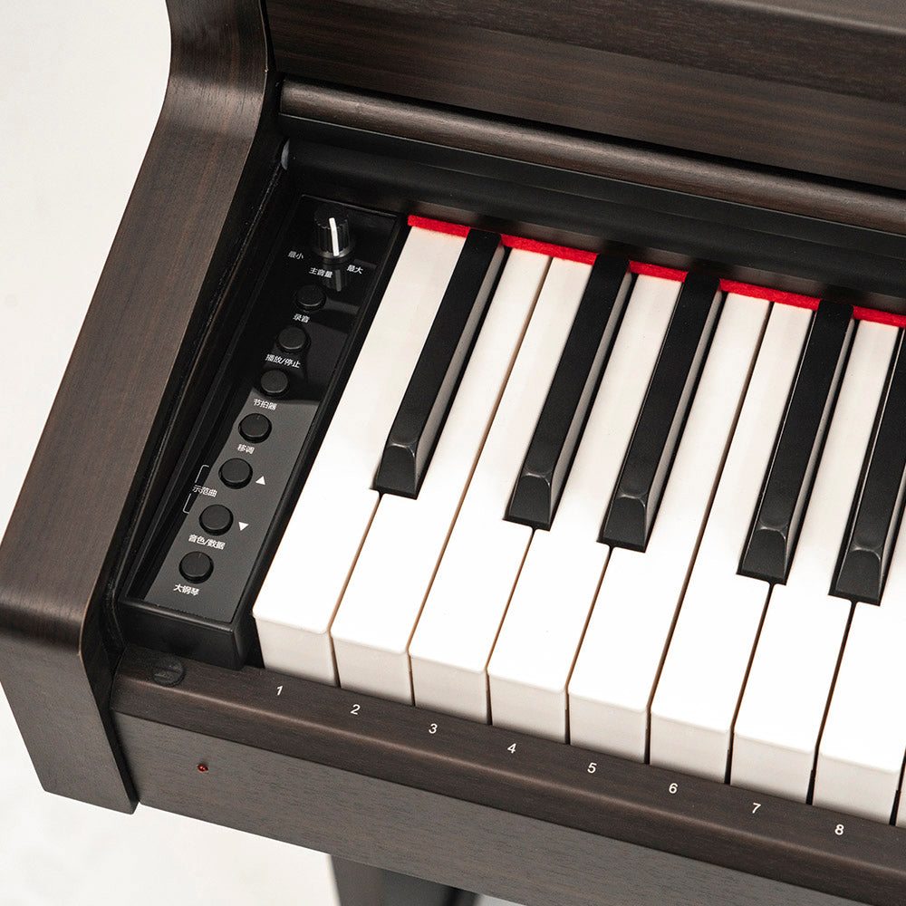 PIANO DIGITAL PEARL RIVER V-03 PRO, 88 TECLAS CON MUEBLE, EDUCATION SERIES, ROSEWOOD