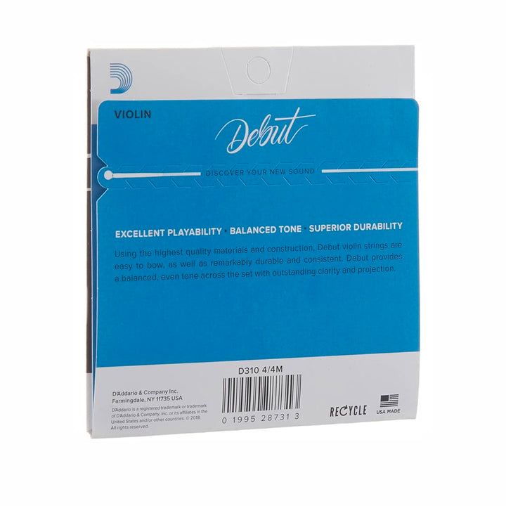 ENCORDADO VIOLIN DADDARIO DEBUT D310 4/4M MEDIUM