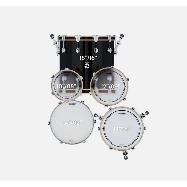 BATERIA 5 PIEZAS ZOWAG, Z4 SERIES BIRCH, Z4 MODERN JAZZ, PINK FOREST