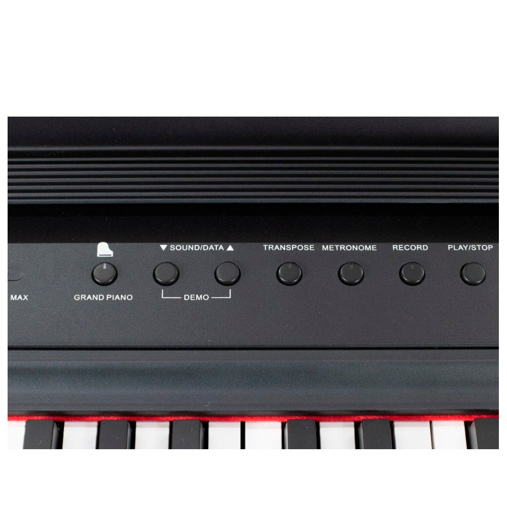 PIANO DIGITAL PEARL RIVER P-60 + PEDAL, 88 TECLAS, PORTABLE SERIES, BLACK